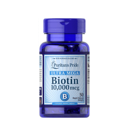 Puritan’s Pride Biotin 10,000 mcg 50 Softgels