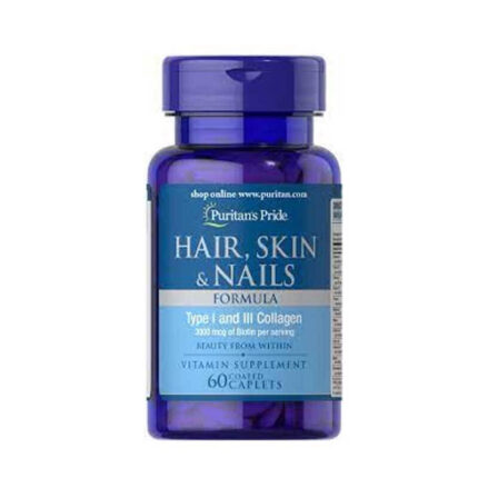 Puritan’s Pride Hair Skin and Nails Biotin 3000 mcg 60 Tab (USA)