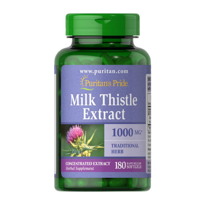 Puritan’s Pride Milk Thistle Extract 1000mg 180 Softgels (USA)