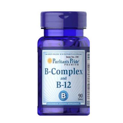 Puritan’s Pride Vitamin B-Complex and Vitamin B-12 90 TabletsPuritan’s Pride Vitamin B-Complex and Vitamin B-12 90 Tablets