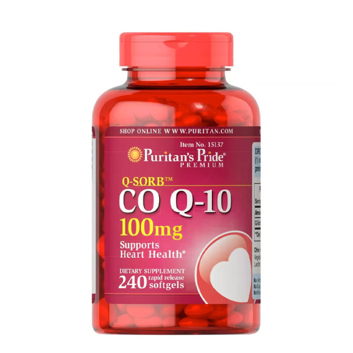 Puritans Pride CoQ10 100mg Supports Heart Health 240 Softgel