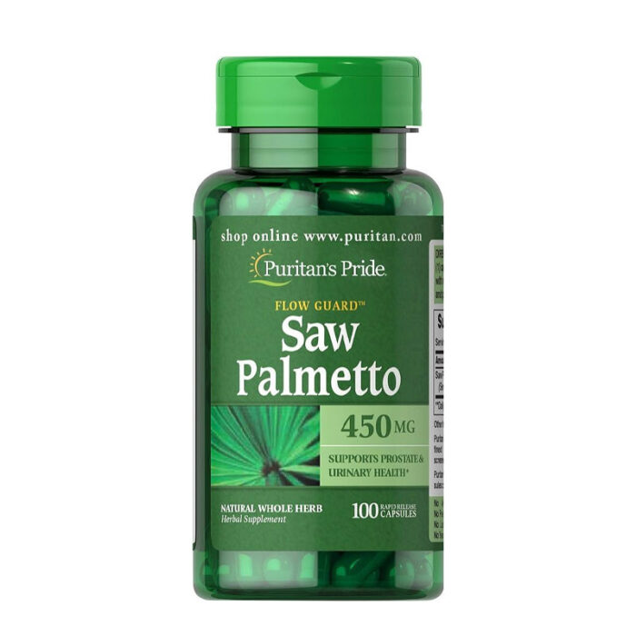 Puritans Pride Saw Palmetto 450 Mg Capsules 100 Tablet