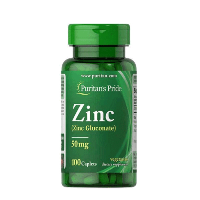 Puritan’s Pride Zinc 50mg 100 Tablets Supports immune system health