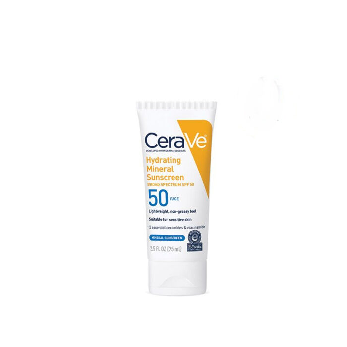 CeraVe Hydrating Mineral Sunscreen SPF 50 Face Lotion (75ml)