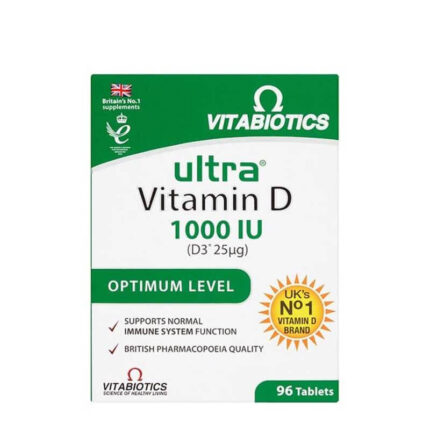 Vitabiotics Ultra Vitamin D 1000IU Optimum Level 96 Tablets