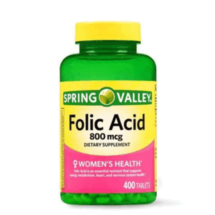 Spring Valley Folic Acid 800 mcg 400 Tablets