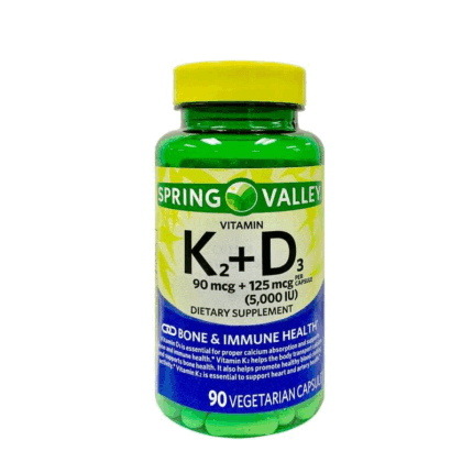 Spring Valley Vitamin K2 90mcg plus D3 5000iu 90 capsules