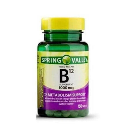 Spring Valley Vitamin B12 1000mcg Metabolism Support 150 Tablets