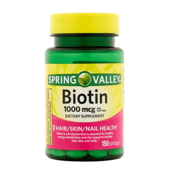 Spring Valley Biotin Softgels 1000 mcg 150 Softgels